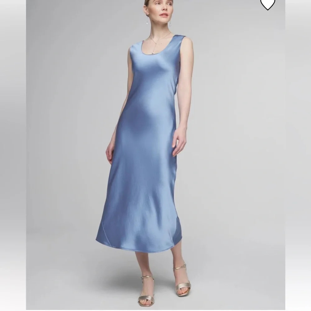 New! White House Black Market Midi Dress/Periwinkle Blue nwt 33628 - Picture 4 of 16